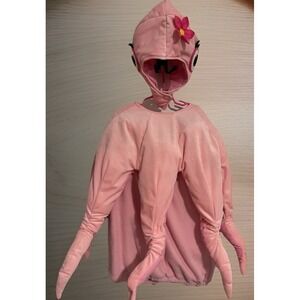 Pottery Barn Kids Pink Octopus Costume Size 7-8 Boy Girl Halloween Sea Creature